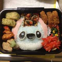 รูปของ キャラ弁 スティッチ