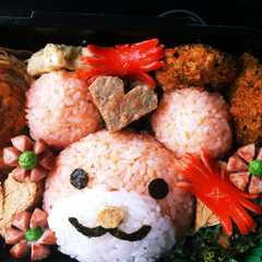 รูปของ キャラ弁 くまさん