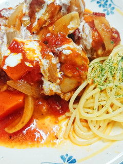簡単✿鶏手羽元のトマトソース煮込み-レシピのメイン写真