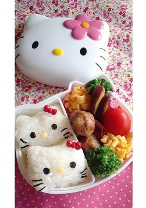 簡単♪キャラ弁☆キティちゃんおにぎり-レシピのメイン写真