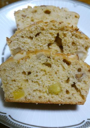 ナッツ＆パインのフルーツパウンドケーキ-レシピのメイン写真
