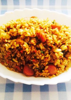 家にあるもので簡単カレーチャーハン-レシピのメイン写真
