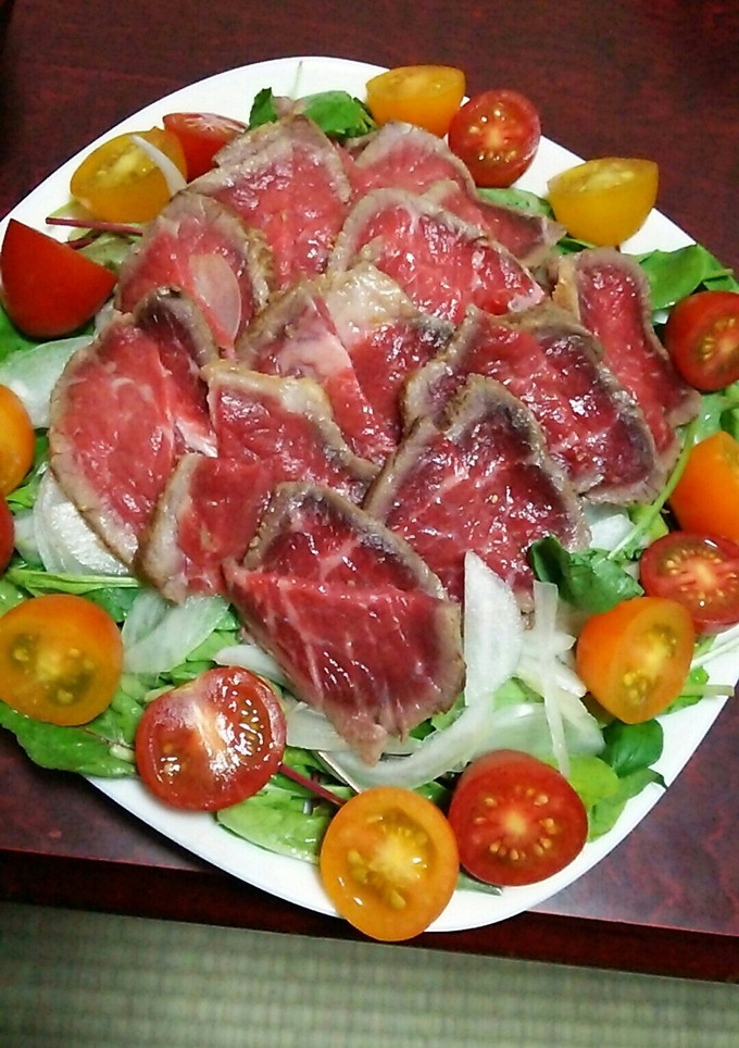 簡単♪牛たたきの味噌漬け-レシピのメイン写真