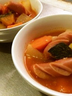 ごろっと根菜の味噌とまとポトフ-レシピのメイン写真