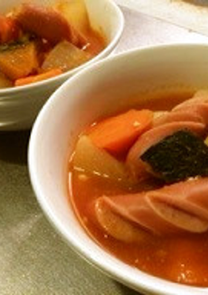 ごろっと根菜の味噌とまとポトフ-レシピのメイン写真