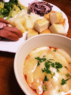 簡単デルモンテ♫トマトチーズフォンデュ!-レシピのメイン写真