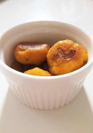 離乳食☆かぼちゃチーズボールおやき-レシピのメイン写真