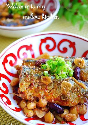サンマと大豆の韓国風うま煮-レシピのメイン写真