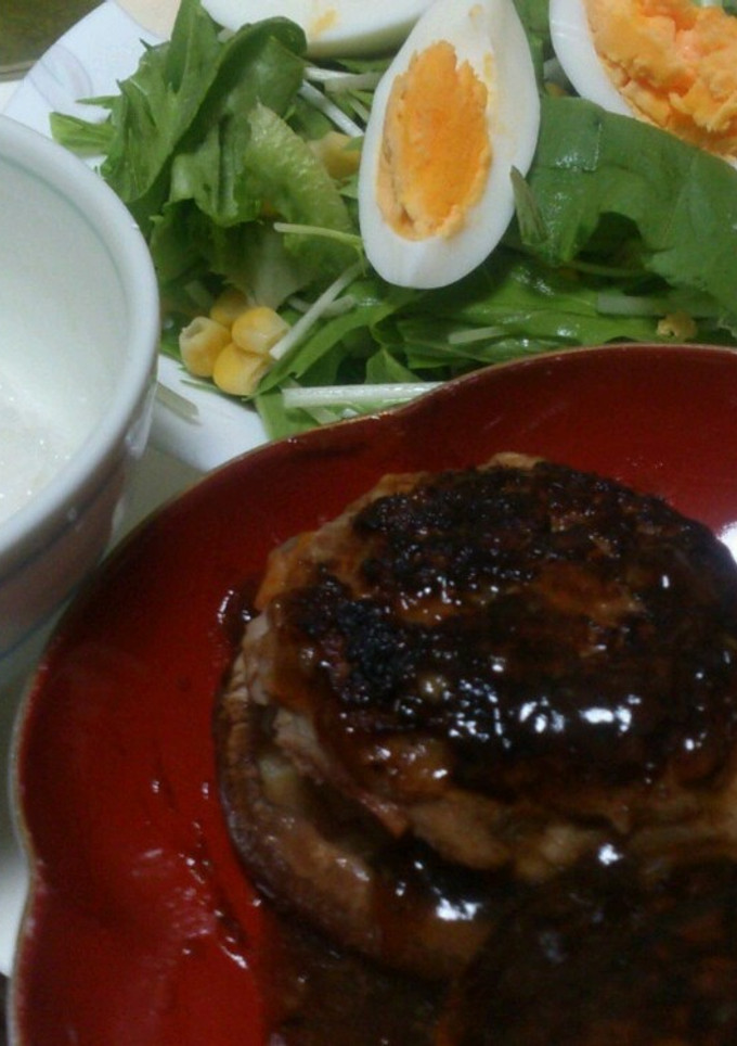 原木しいたけの肉詰め～あっさりあんかけ～-レシピのメイン写真