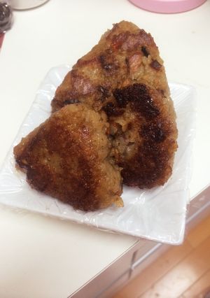 余ったご飯で、ほっこり焼きおにぎり！-レシピのメイン写真