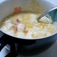 コーンと豆腐のあったかスープ