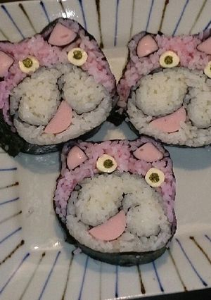 ジバニャンの飾り巻き寿司-レシピのメイン写真