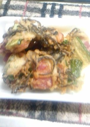 きゅうりとベーコンの塩昆布揚げ-レシピのメイン写真