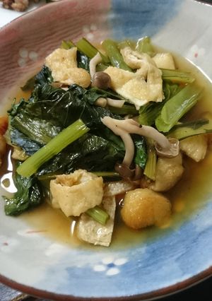 ☆小松菜と油揚げとしめじの煮浸し☆-レシピのメイン写真
