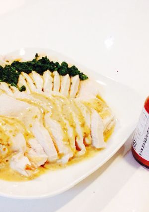 茹で鶏のごま篠ソース&大葉篠ソースポン酢-レシピのメイン写真