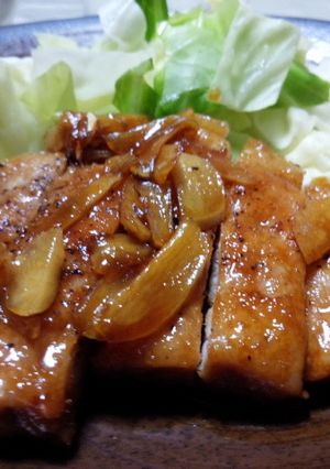 にんにくたっぷり！我が家の豚ステーキ-レシピのメイン写真
