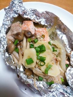 鮭のバターガーリック♡ホイル焼き-レシピのメイン写真