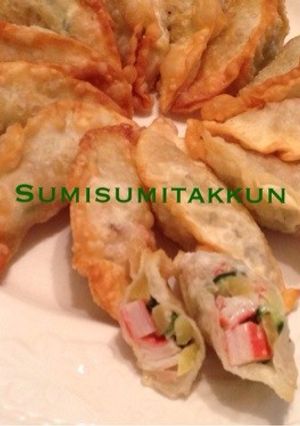 行楽に♪サツマイモ入り☆ツナマヨ餃子-レシピのメイン写真