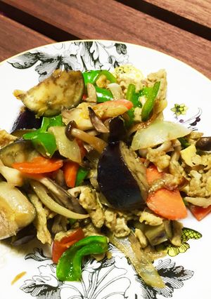 ココナッツオイルで和風野菜炒め☻-レシピのメイン写真