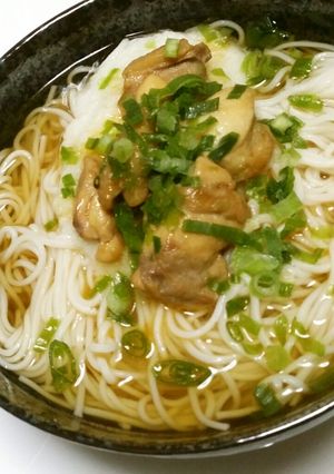 チキンのとろろそうめん-レシピのメイン写真
