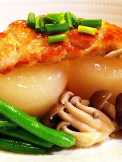 ダイエットに鶏ガラスープで煮込んだ鶏大根-レシピのメイン写真