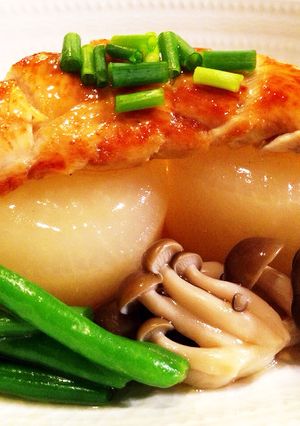ダイエットに鶏ガラスープで煮込んだ鶏大根-レシピのメイン写真