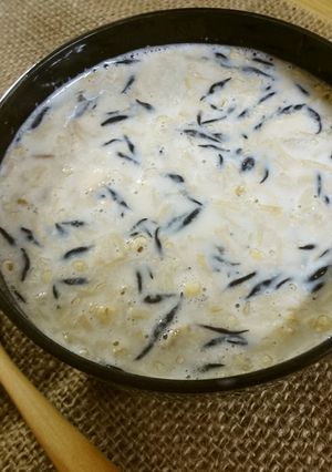 ストック食材でお助け♪レンジで豆乳味噌汁-レシピのメイン写真