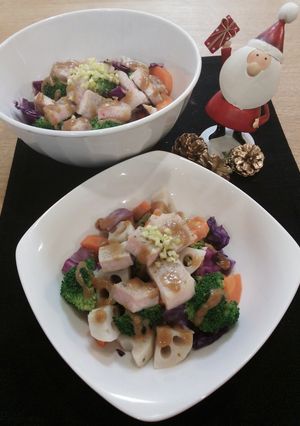 ☆ローストポークの柚子みそホットサラダ☆-レシピのメイン写真