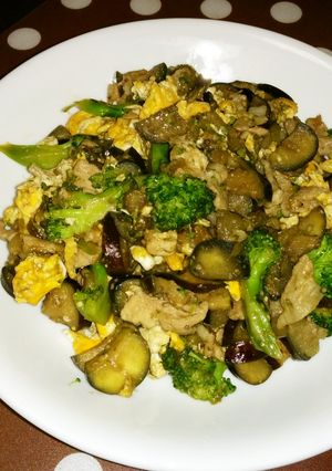 茄子とブロッコリの味噌炒め-レシピのメイン写真