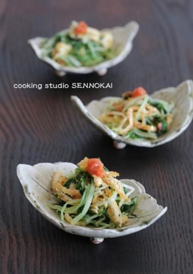 水菜の煮びたしさっぱり梅風味-レシピのメイン写真