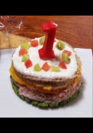 1歳バースデー＊カラフル蒸しパンケーキ-レシピのメイン写真