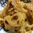 れんこんと豚肉のきんぴら