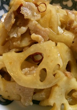 れんこんと豚肉のきんぴら-レシピのメイン写真