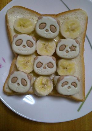 さくさくパンダキャラメルでハニー朝食パン-レシピのメイン写真