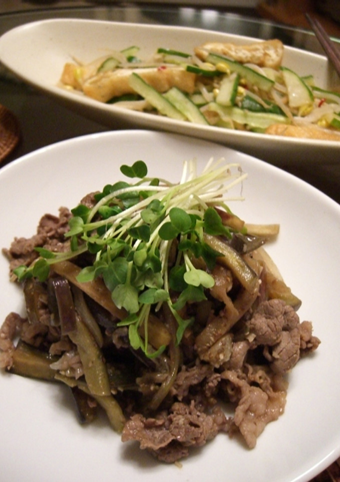 牛肉とナスの黒酢炒め-レシピのメイン写真