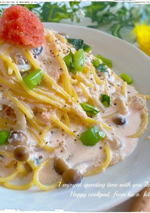 【ワンパン】❀たらこクリームパスタ❀-レシピのメイン写真
