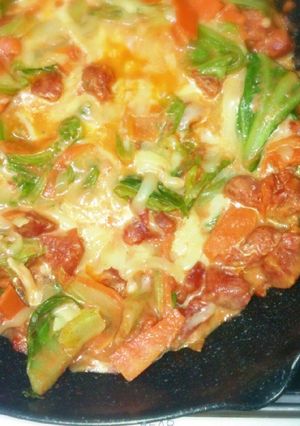 簡単 チーズマヨのトマト缶野菜炒め-レシピのメイン写真