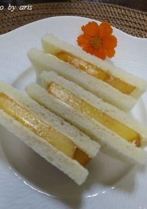 黄金桃のサンドイッチ～♪-レシピのメイン写真