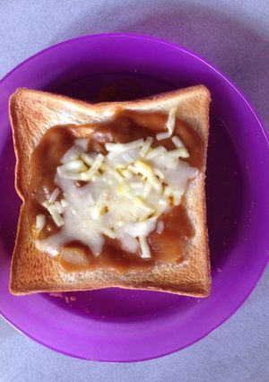 カレーピザトースト-レシピのメイン写真