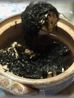シンプルだが美味しい「海苔湯豆腐」-レシピのメイン写真