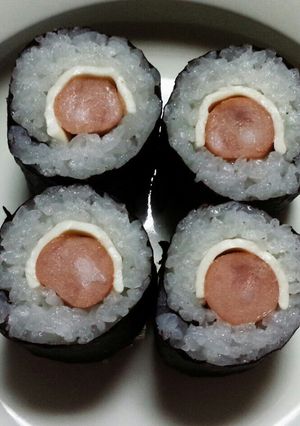 運動会、節分☆チーズとウインナーの細巻-レシピのメイン写真