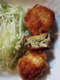 なすの鶏胸肉はさみ揚げ-レシピのメイン写真