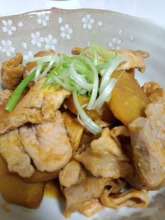 豚とかぼちゃのにんにくバター醤油炒め-レシピのメイン写真