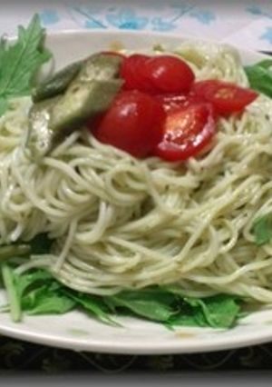 そうめんバジルソース和え-レシピのメイン写真