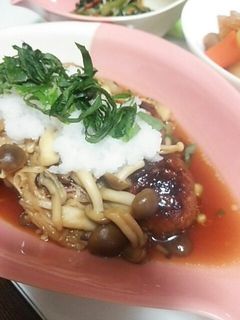ハンバーグ★和風きのこおろしソース-レシピのメイン写真