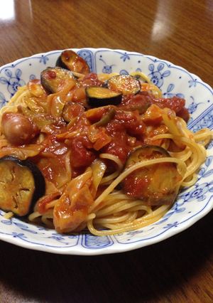 ランチタイム トマトパスタ♪-レシピのメイン写真