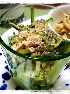 おつまみに♪胡瓜と蒸し鶏の和えたん-レシピのメイン写真
