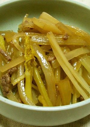 セロリーのきんぴら-レシピのメイン写真