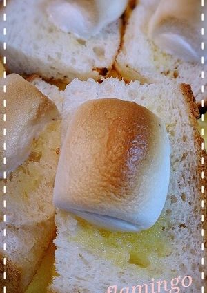 娘のひらめき！簡単マシュマロonブレッド-レシピのメイン写真