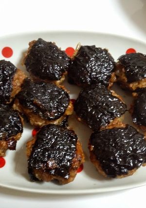 磯べだんごー海苔付きつくね焼き-レシピのメイン写真